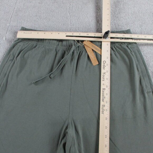 SKIMS Jersey Lounge Straight Leg Pants Mens Medium Basil Green Sweatpants NWT - Picture 6 of 13